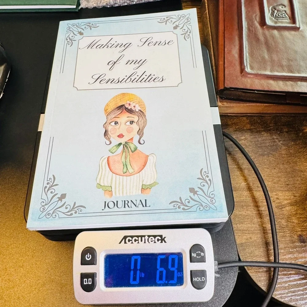 Jane Austen Inspired Journal Making Sense of my Sensibilities Lined Notebook 9x6